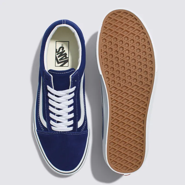 【VANS 官方旗艦】Old Skool 男女款靛藍色滑板鞋