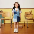 【GAP】女幼童裝 牛仔吊帶洋裝-藍色拼接(890346)