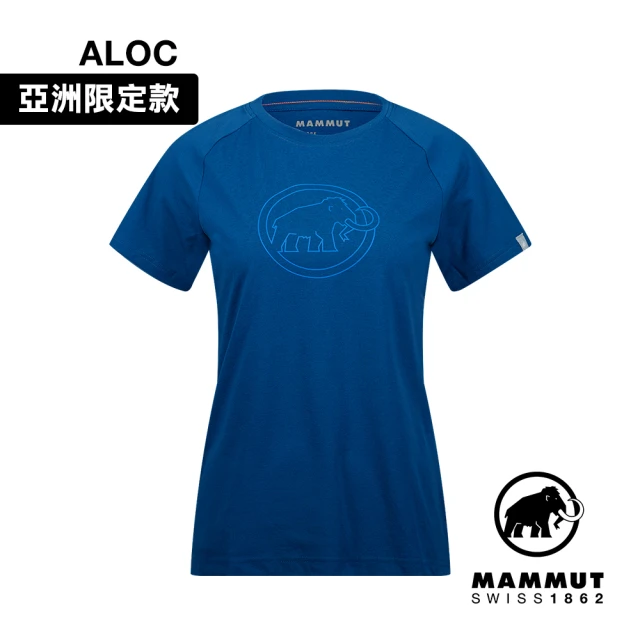 Mammut 長毛象 QD Logo Print T-Shirt AF Women 快乾LOGO短袖T恤 女款 深冰藍/冰川藍 #1017-02022