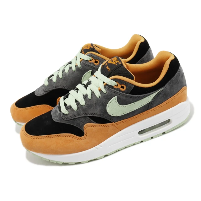 NIKE 耐吉 休閒鞋 Air Max 1 PRM 男鞋 女鞋 Honeydew 灰 橘 綠 復古 氣墊(DZ0482-001)