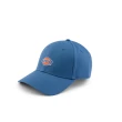 【Dickies】男女款王冠藍純棉品牌Logo刺繡棒球帽｜DK008220H17