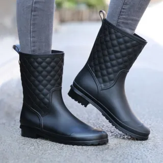 【LN】現貨 時尚耐磨中筒防滑雨靴(兩款任選/雨鞋)