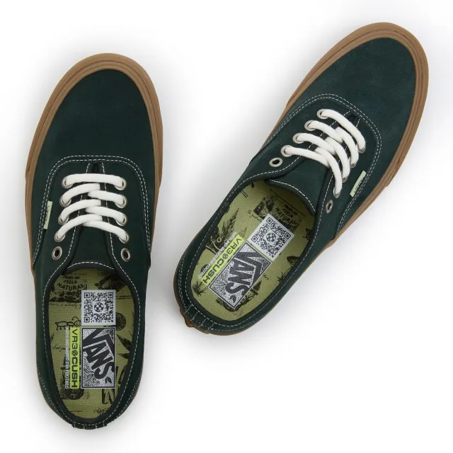 【VANS 官方旗艦】Authentic VR3 男女款綠色滑板鞋/休閒鞋
