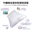 【美國寢之堡】竹纖維100%防水防蹣枕頭保潔墊(50x75cm  2入)