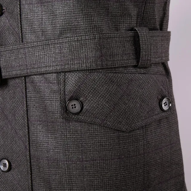 【ROBERTA 諾貝達】義大利原裝進口 時髦大方 羊毛單層式夾克(深咖)