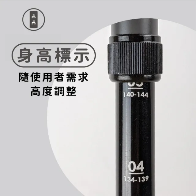 【Orange Plus 悅康品家】多功能健身杖2入組-灰色 附替換腳墊(拉筋 伸展 瑜珈棍 健身棒 拐杖)