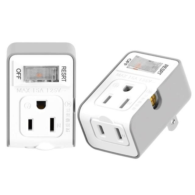 【iPlus+ 保護傘】1切2座3變2小壁插過載斷電保護(PU-1123A)