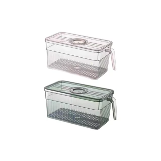 【Nick Shop】手柄計時保鮮盒-3入組(冰箱收納盒/瀝水保鮮盒/冰箱置物盒/保鮮盒)