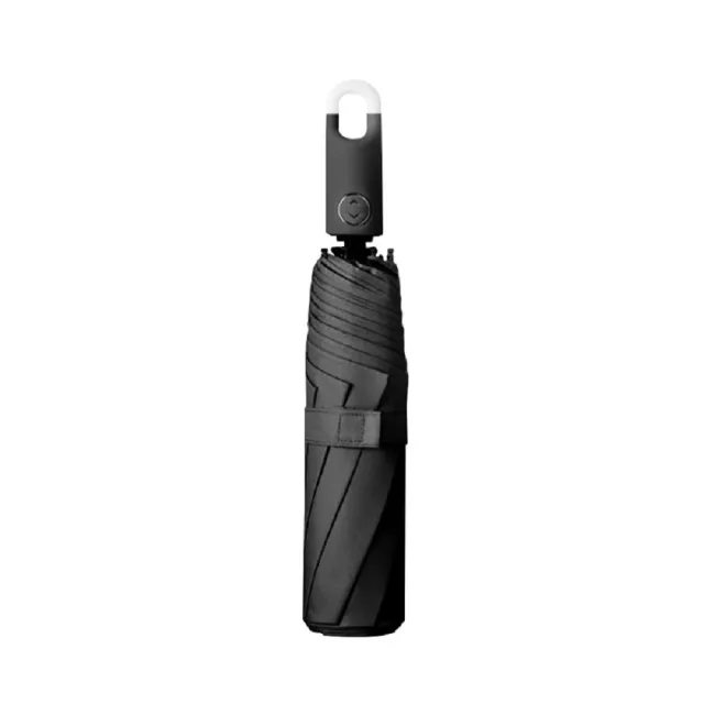 【FJ】新型環扣折疊隨行雨傘UV15(一鍵自動開關 抗UV黑膠塗層 馬卡龍色)