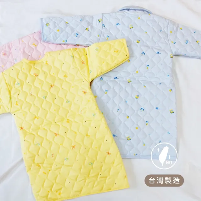 【Oluna 歐露娜】雙園小童暖長袖睡袍 22號 寶寶睡袍 寶寶和服 寶寶防踢被 幼童睡袍 兒童睡袍