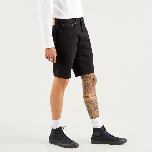 【LEVIS】男款 405低腰膝上彈性牛仔短褲 熱賣單品 39864-0037