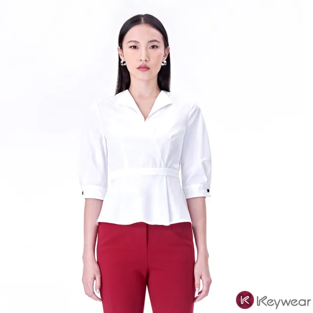 【KeyWear 奇威名品】職裝襯衫雪紡上衣新品上市(女裝/女上衣/襯衫/雪紡任選)