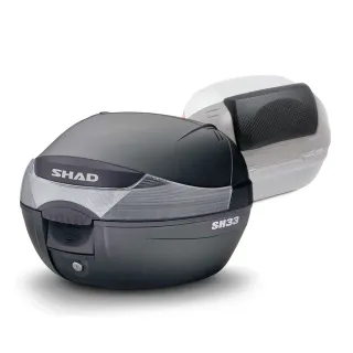 【SHAD】可攜式-快拆行旅箱組合 SH33箱+靠背(原廠公司貨 SH33-31x43x42cm)