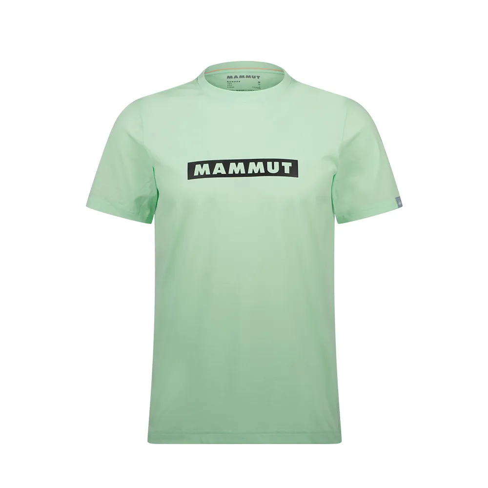 【Mammut 長毛象】QD Logo Print T-Shirt AF Men 快乾LOGO短袖T恤 男款 薄荷綠PRT2 #1017-02012