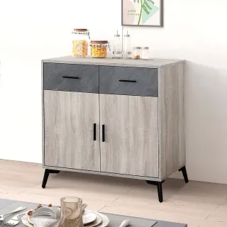 【日安家居】MIT朵拉3尺餐櫃下座/二色(免組裝/木心板/廚房櫃/收納櫃)