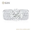 【King Star】GIA 一克拉 Dcolor 18K金 鑽石戒指 綺麗(三克拉視覺效果)