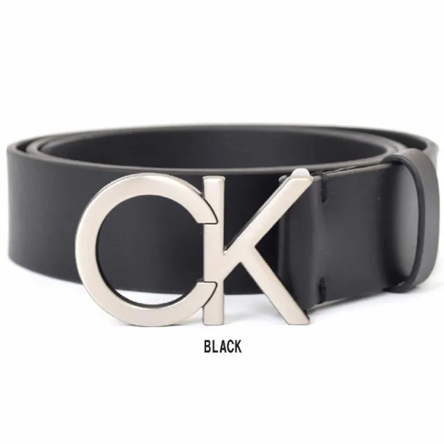 【Calvin Klein 凱文克萊】CK 經典LOGO 皮革 男生皮帶 男士腰帶(美國原廠正品)