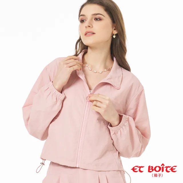 【BLUE WAY】女裝 防潑水輕量短版拉鍊 夾克 外套- ETBOITE箱子(其他規格)