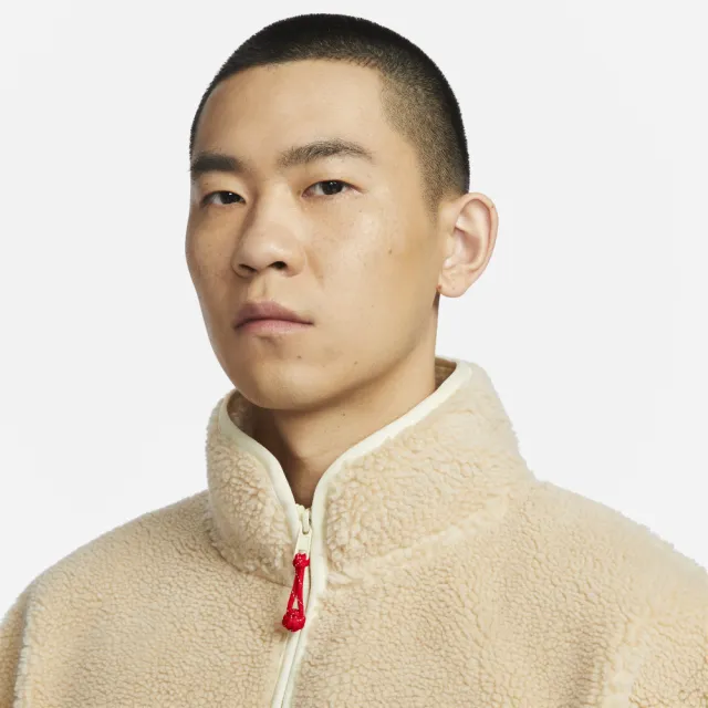 【NIKE 耐吉】外套 男款 運動外套 龍年 AS M NSW CNY SHERPA JKT GCEL 卡其 FZ6194-126