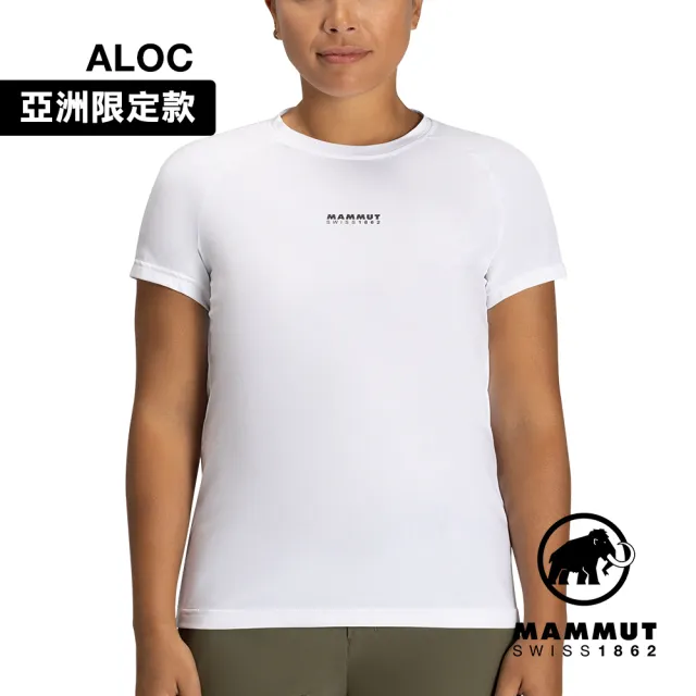 【Mammut 長毛象】QD Logo Print T-Shirt AF Women 快乾LOGO短袖T恤 女款 白PRT1 #1017-02022-00471