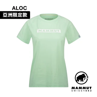 【Mammut 長毛象】QD Logo Print T-Shirt AF Women 快乾LOGO短袖T恤 女款 薄荷綠PRT2 #1017-02022
