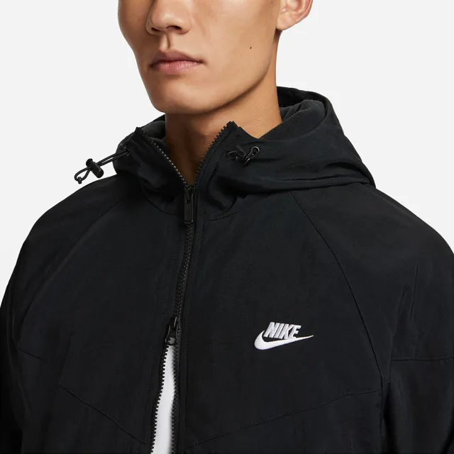 【NIKE 耐吉】外套 男款 運動連帽外套 AS M NK WR WINTER WVN HD JKT 黑 FB8619-010