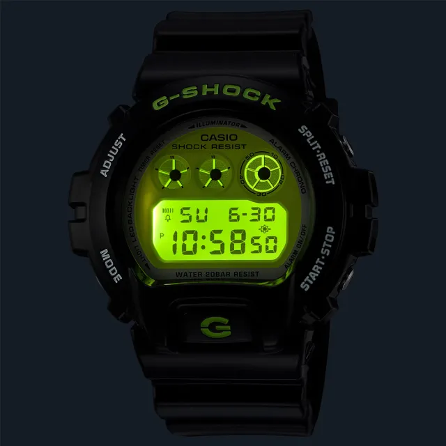 【CASIO 卡西歐】G-SHOCK 經典復刻 鮮豔色彩 電子腕錶 禮物推薦 畢業禮物(DW-6900RCS-1)