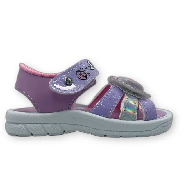 【SANRIO 三麗鷗】台灣製庫洛米電燈涼鞋(酷洛米 中童鞋 三麗鷗)