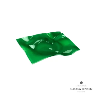 【Georg Jensen 喬治傑生】Verner Panton 系列 托盤-綠色(綠色玻璃 托盤)