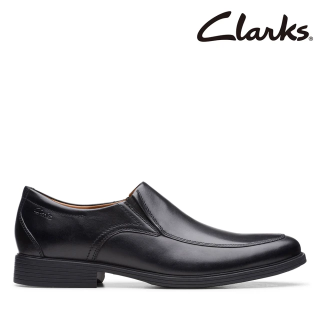 Clarks 男鞋 Whiddon Step 寬楦設計套入紳士鞋 皮鞋(CLM52916D)