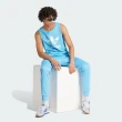 【adidas 愛迪達】背心 男款 運動背心 三葉草 國際碼 TREFOIL TANK 藍 IM9431