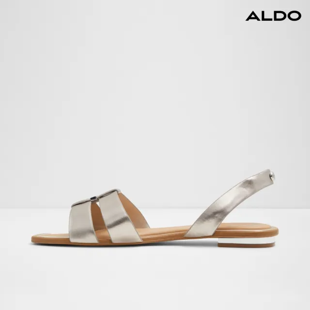 【ALDO】雙11★BALERA-簡約舒適一字帶平底涼鞋-女鞋(金色)