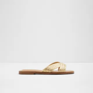 【ALDO】CARIA-簡單輕便品味涼拖鞋-女鞋(金屬金)