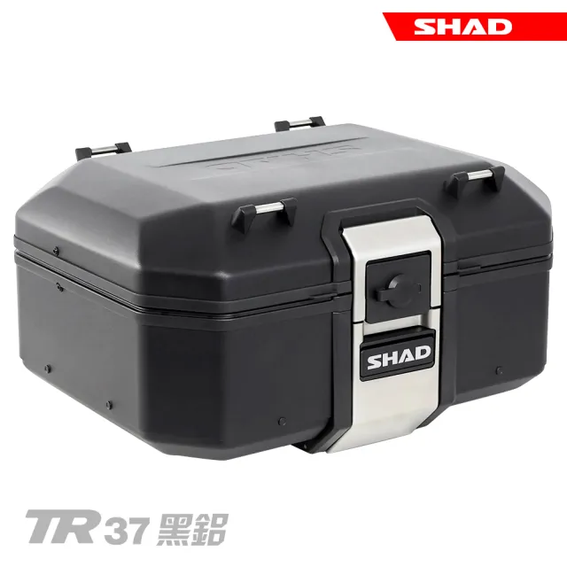 【SHAD】機車用 可攜快拆行旅-強化鋁箱-霧黑版(原廠公司貨 TR37-B 黑鋁版-不含底座)