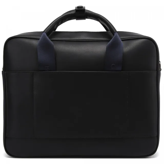 【Cerruti 1881】義大利原裝進口 頂級小牛皮公事包/斜背包 CECA04657M(黑色)