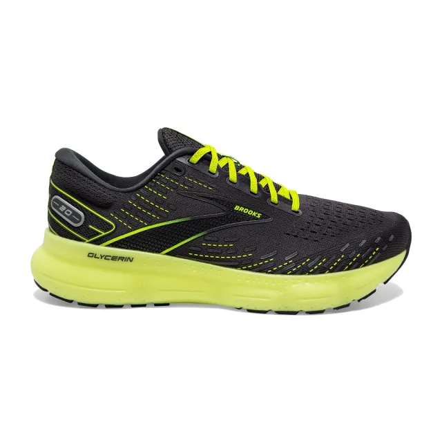 【BROOKS】男鞋 慢跑鞋 避震緩衝象限 Glycerin 20 甘油系列20代 夜光限定款(1103821D012)