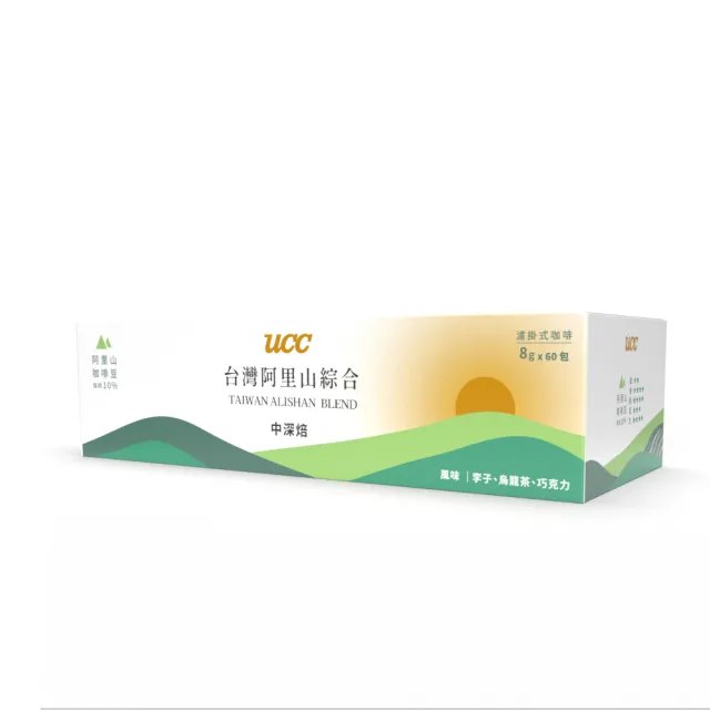 【UCC】阿里山綜合濾掛咖啡8gX60入/盒