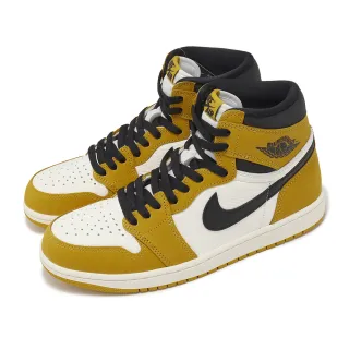 【NIKE 耐吉】休閒鞋 Air Jordan 1 Retro High OG Yellow Ochre 黃 男鞋(DZ5485-701)