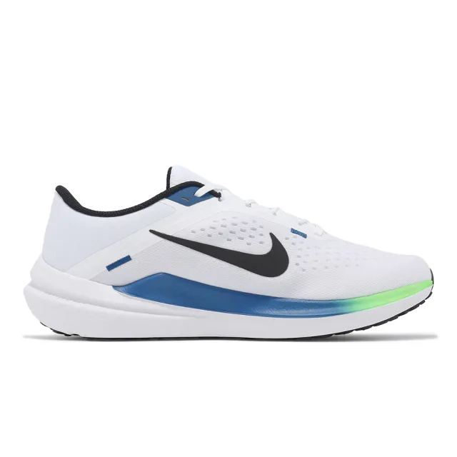 【NIKE 耐吉】慢跑鞋 Air Winflo 10 男鞋 白 藍 透氣 回彈 路跑 訓練 運動鞋(DV4022-103)