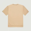 【Hang Ten】男裝-純棉毛圈布胸前印花短袖T恤(卡其)