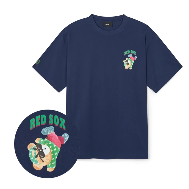 MLBMLB 短袖T恤 Mega Bear系列 波士頓紅襪隊(3ATSE0243-43NYS)
