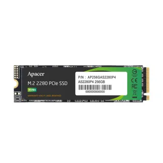【Apacer 宇瞻】AS2280P4 256GB M.2 PCIe Gen3x4 內接式固態硬碟