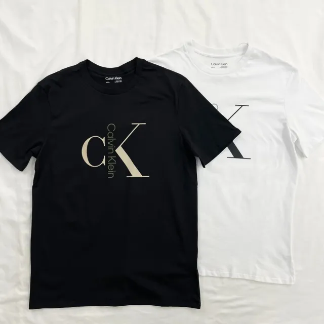 【Calvin Klein 凱文克萊】Calvin Klein 短T  T恤 短袖 大尺碼 純棉 素T CK 上衣(短袖)