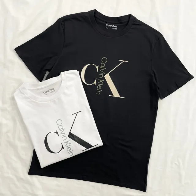 【Calvin Klein 凱文克萊】Calvin Klein 短T  T恤 短袖 大尺碼 純棉 素T CK 上衣(短袖)