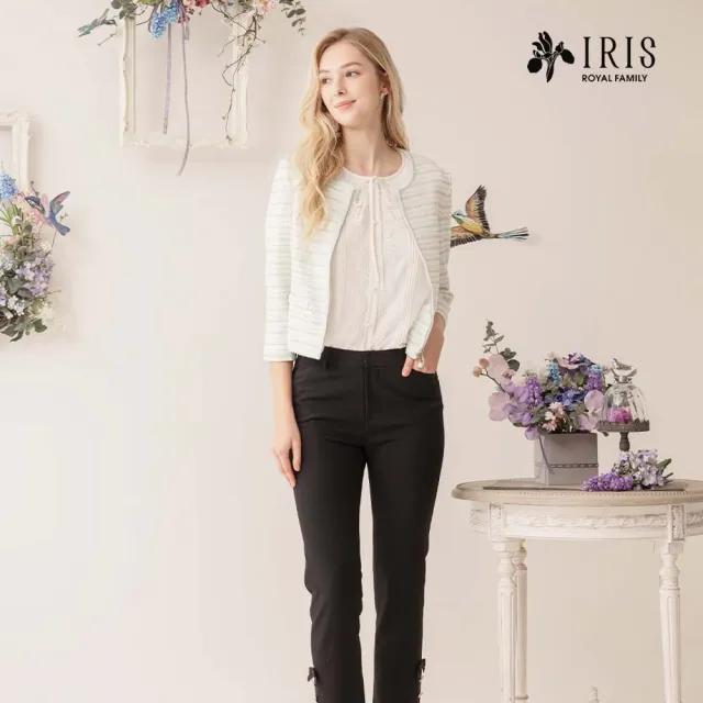 【IRIS 艾莉詩】格紋棉質長褲-3色(42301)