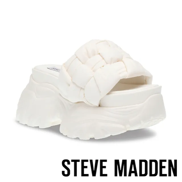 【steve madden】VANISHER 雲朵厚底拖鞋(白色)