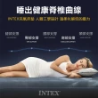 【INTEX】超值組合·經典雙人充氣床+打氣機+枕頭 新款雙面充氣床墊(露營睡墊 充氣床墊 露營床 平行輸入)