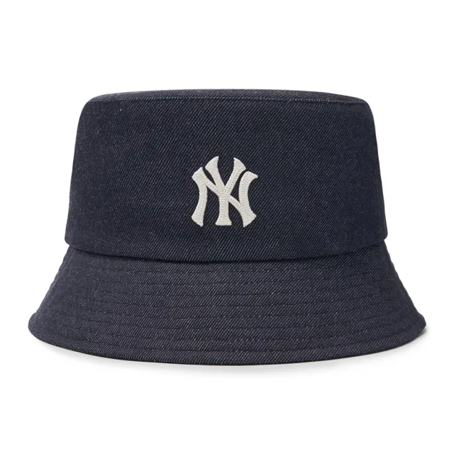【MLB】牛仔丹寧漁夫帽 紐約洋基隊(3AHTD014N-50NYD)