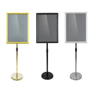 【AnDa 安達】A2展示架 不銹鋼立牌 指示牌 立式廣告牌 水牌 展示牌 導向牌 落地導引牌(橫豎通用)