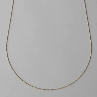 【ete】Wear Neck 米金個性繩索長項鍊(米金色)